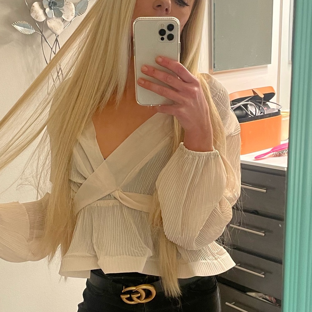 White Blouse Top